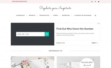 http://papeleriaparaimprimir.com screenshot