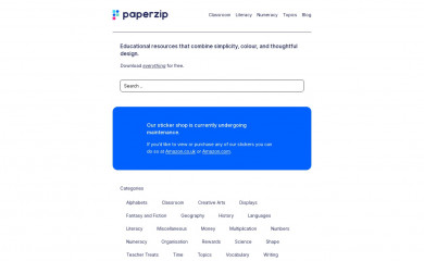paperzip.co.uk screenshot