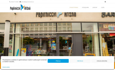 papirnictvikrizna.cz screenshot