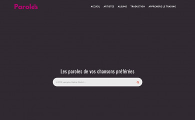 paroles.co screenshot