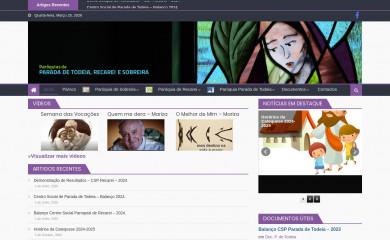 paroquiasprs.net screenshot