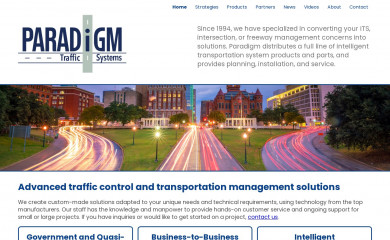 paradigmtraffic.com screenshot
