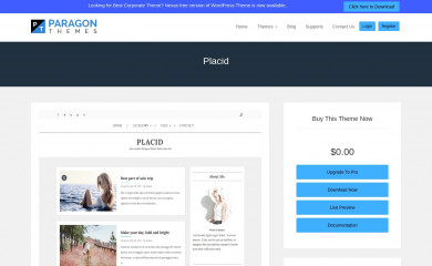 https://www.paragonthemes.com/themes/placid screenshot