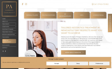 paragonaesthetics.co.uk screenshot