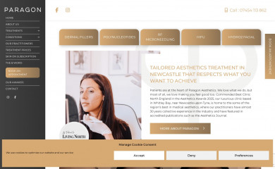 paragonaesthetics.co.uk screenshot