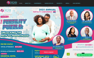 parahfamilyfoundation.com screenshot