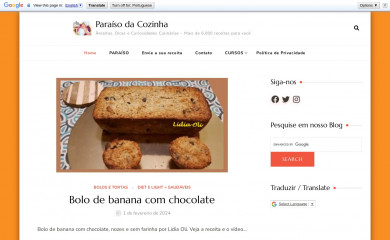 paraisodacozinha.com.br screenshot