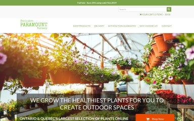 paramountnursery.ca screenshot