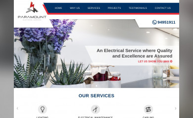 paramountelectrical.com.au screenshot