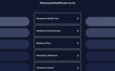 paramounthealthcare.co.nz screenshot