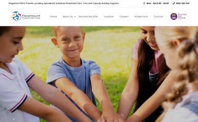 paramountsupportservices.com.au screenshot