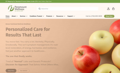 paramountwell.com screenshot