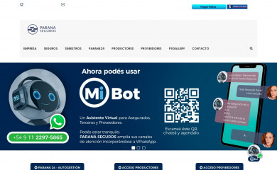 paranaseguros.com.ar screenshot