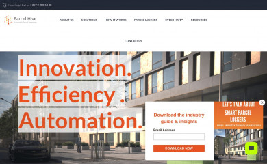 parcelhive.net screenshot