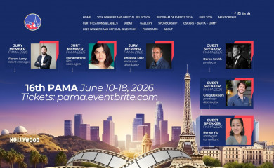 parisartandmovieawards.com screenshot