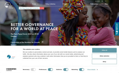 parispeaceforum.org screenshot