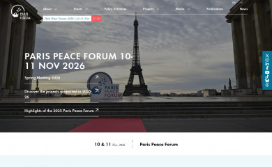 parispeaceforum.org screenshot