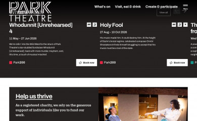 parktheatre.co.uk screenshot