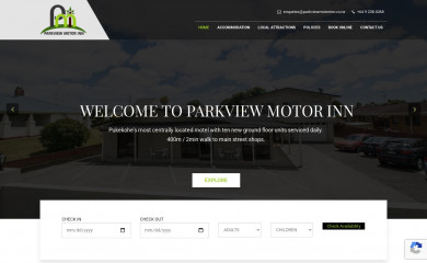 parkviewmotorinn.co.nz screenshot