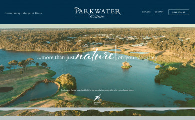parkwaterestate.com.au screenshot