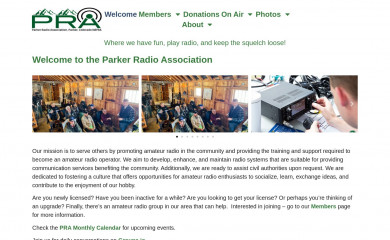 parkerradio.org screenshot