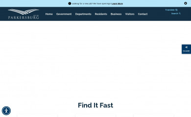 parkersburgcity.com screenshot