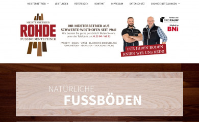 parkett-rohde.de screenshot