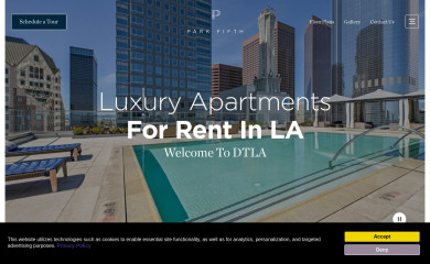 parkfifthtower.com screenshot
