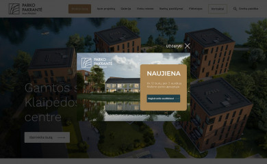parkopakrante.lt screenshot
