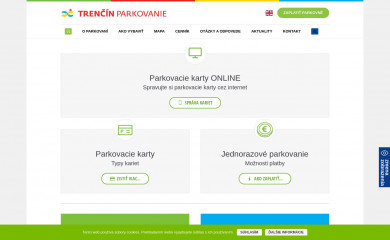 parkovanietrencin.sk screenshot