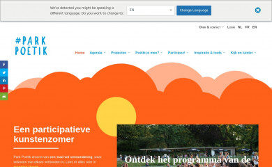 parkpoetik.be screenshot