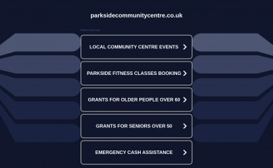 parksidecommunitycentre.co.uk screenshot