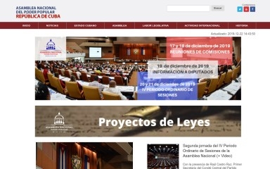 parlamentocubano.cu screenshot