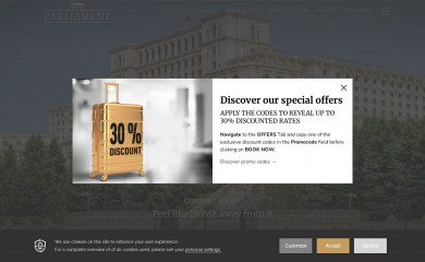 parliament-hotel.ro screenshot