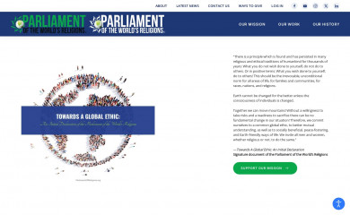 parliamentofreligions.org screenshot
