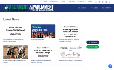 parliamentofreligions.org screenshot