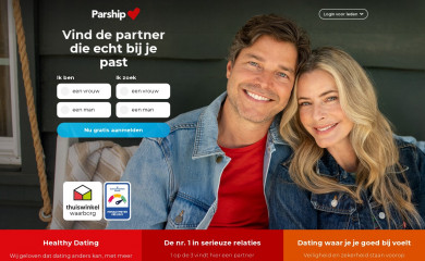 parship.nl screenshot