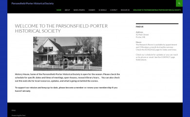 parsonsfieldporterhistorical.org screenshot
