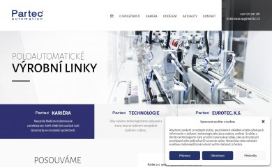 partec.cz screenshot