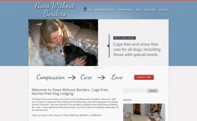 pawswithoutborders.com screenshot