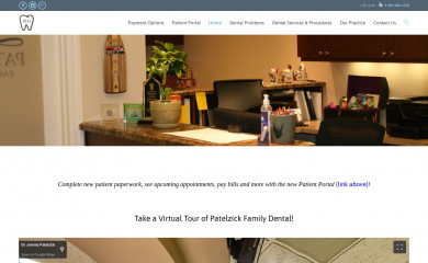patelzickfamilydental.com screenshot