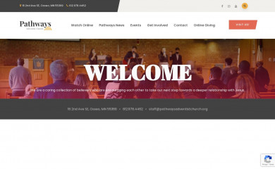 pathwaysadventistchurch.org screenshot