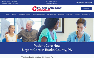 patientcarenowurgentcare.com screenshot