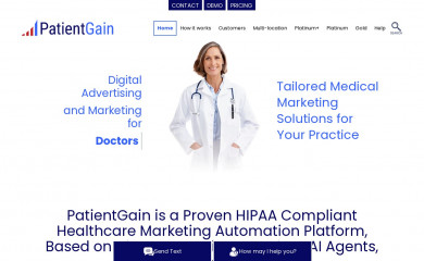 https://www.patientgain.com/ screenshot
