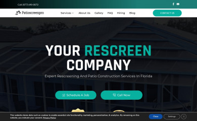 patioscreenpro.com screenshot