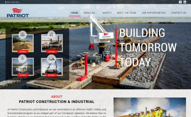 patriot-construction.com screenshot