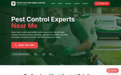 patriotpestandanimalcontrol.com screenshot