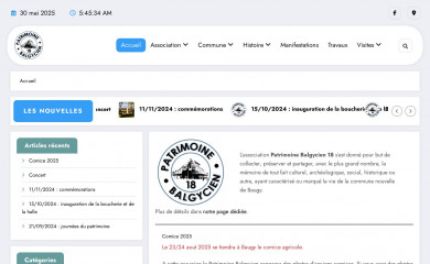 patrimoinebalgycien.fr screenshot