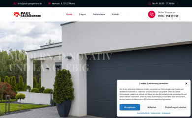 paul-garagentore.de screenshot