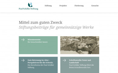 paul-schiller-stiftung.ch screenshot